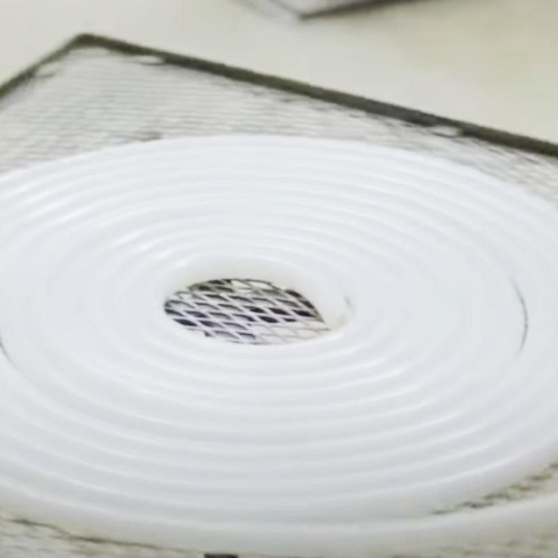 Нейтральная силиконовая резина силикона 7.5Mpa вкуса и запаха MVQ белая для штранг-прессования